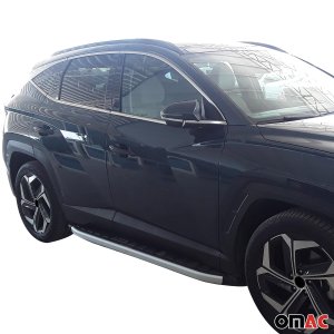 Hyundai Tucson Window Trim - Omac - S.Steel - Brushed Silver - 2022-2025